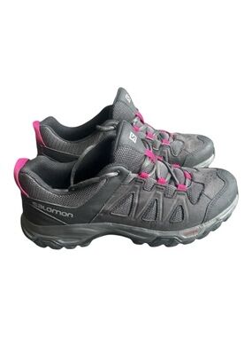Salomon Millstream Hiking Trail Low Cut Shoes Black Pink Women's Size 9.5